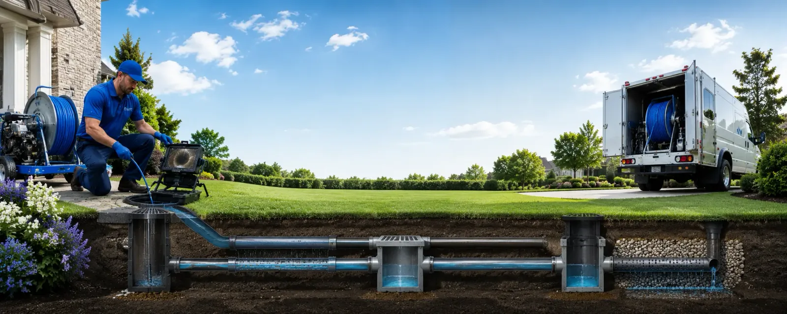 Outdoor drain cleaning information for Blair, WV